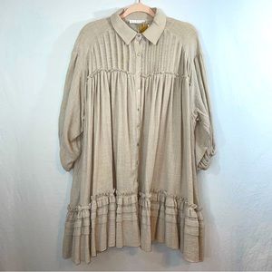 Karlie Beige Mini Dress